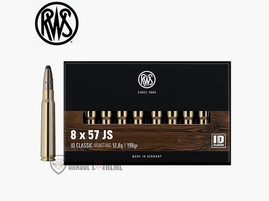 20 Munitions RWS cal 8X57 JS 198gr ID Classic