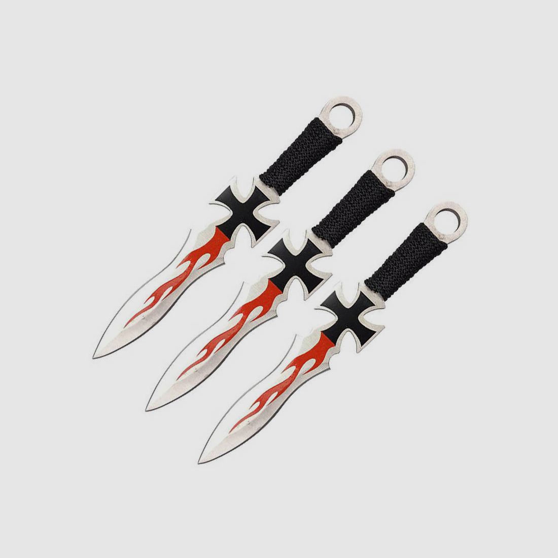 Eisernes Kreuz Wurfmesser 3er Set