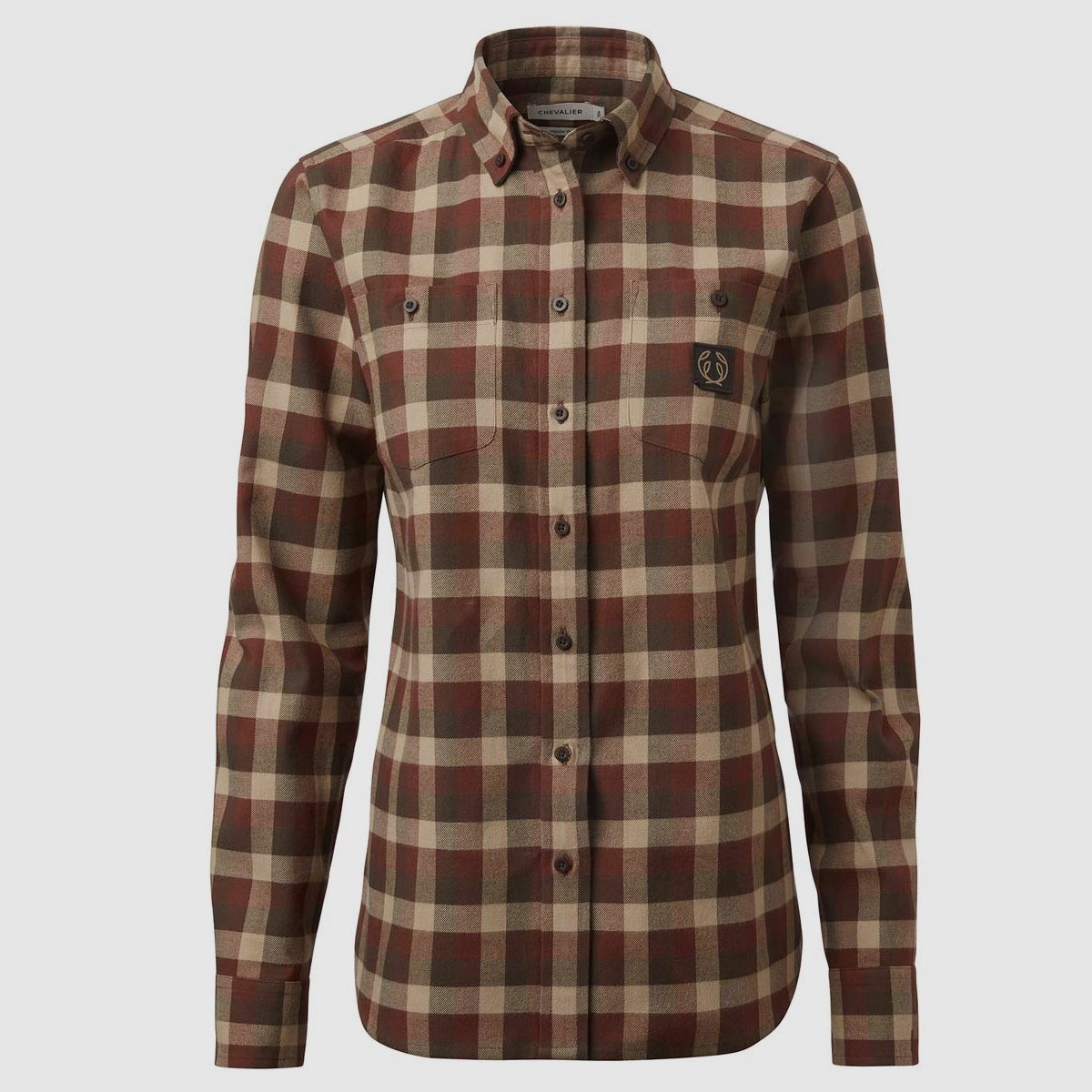 Chevalier Bluse Flannel Heron Holly Green Checked