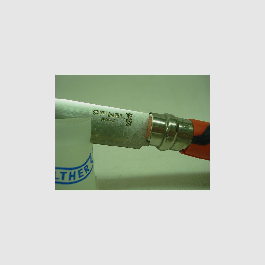 Kindermesser Nr. 7 - 7,5 cm Klinge, rostfrei,rot