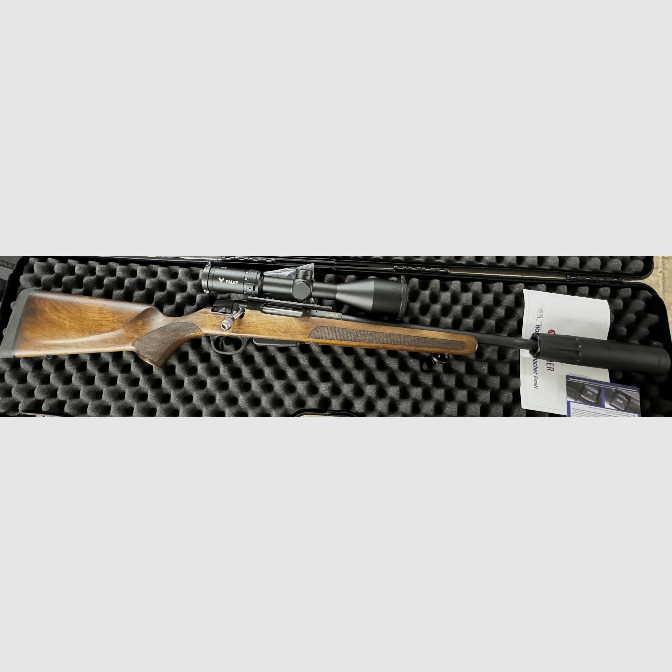 Brenner BR 20 . 308 Win, + SD21 + Falke 3-12*56 +Koffer