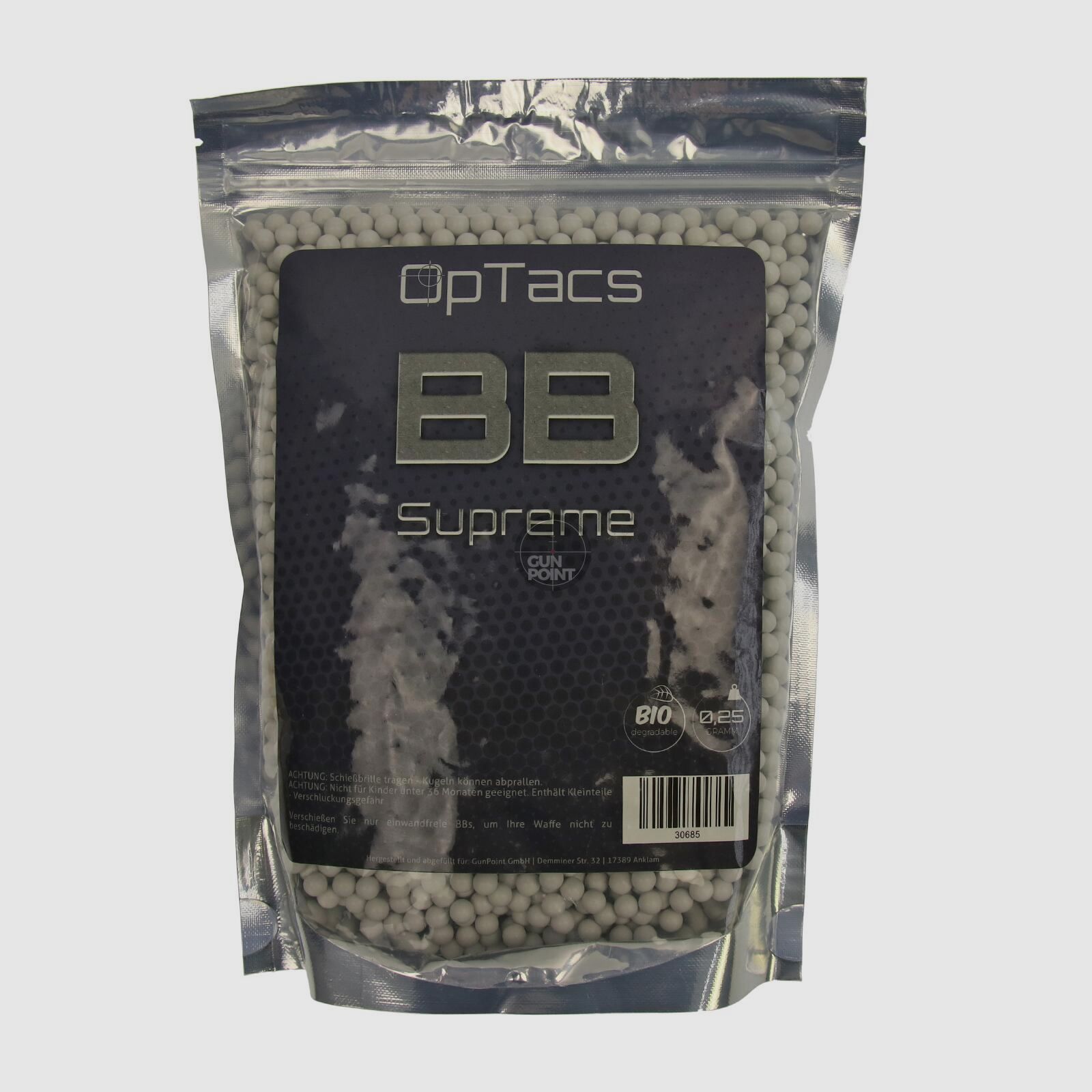 Softair - Kugeln OpTacs Supreme BIO BBs 0,25 g 4000 Stk.