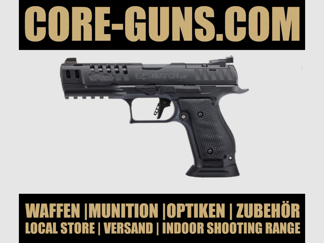 Pistolet Walther Q5SF OR Edycja Limitowana DSB/IPCS 9mm Luger z mistrzowskiej manufaktury Walther UVP: 2468€