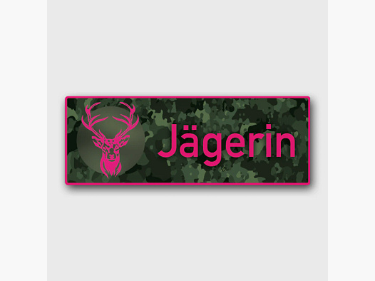 Premium Jagdaufkleber "Jägerin"