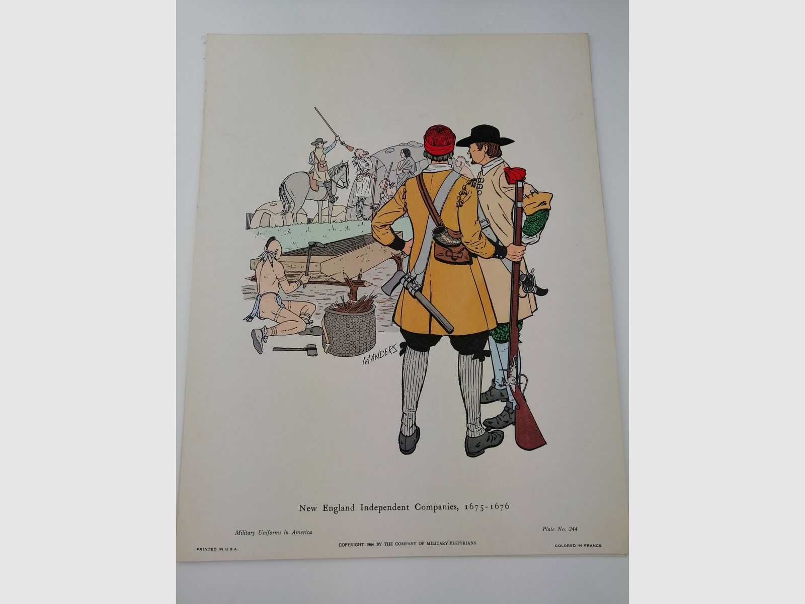 Sette bellissime tavole illustrate a mano sull'esercito statunitense dal 1675 al 1917 – TBE, immagine 3 di 9