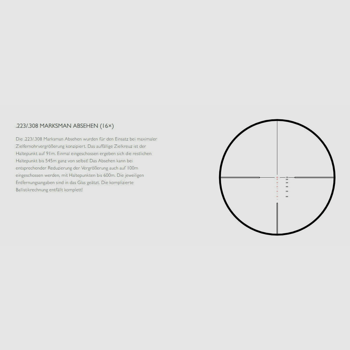 HAWKE 16351 Zielfernrohr ENDURANCE 30 WA SF 4-16x50 223/308
