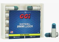 CCI 9mm Luger Shotshell 53grs / 3,4g