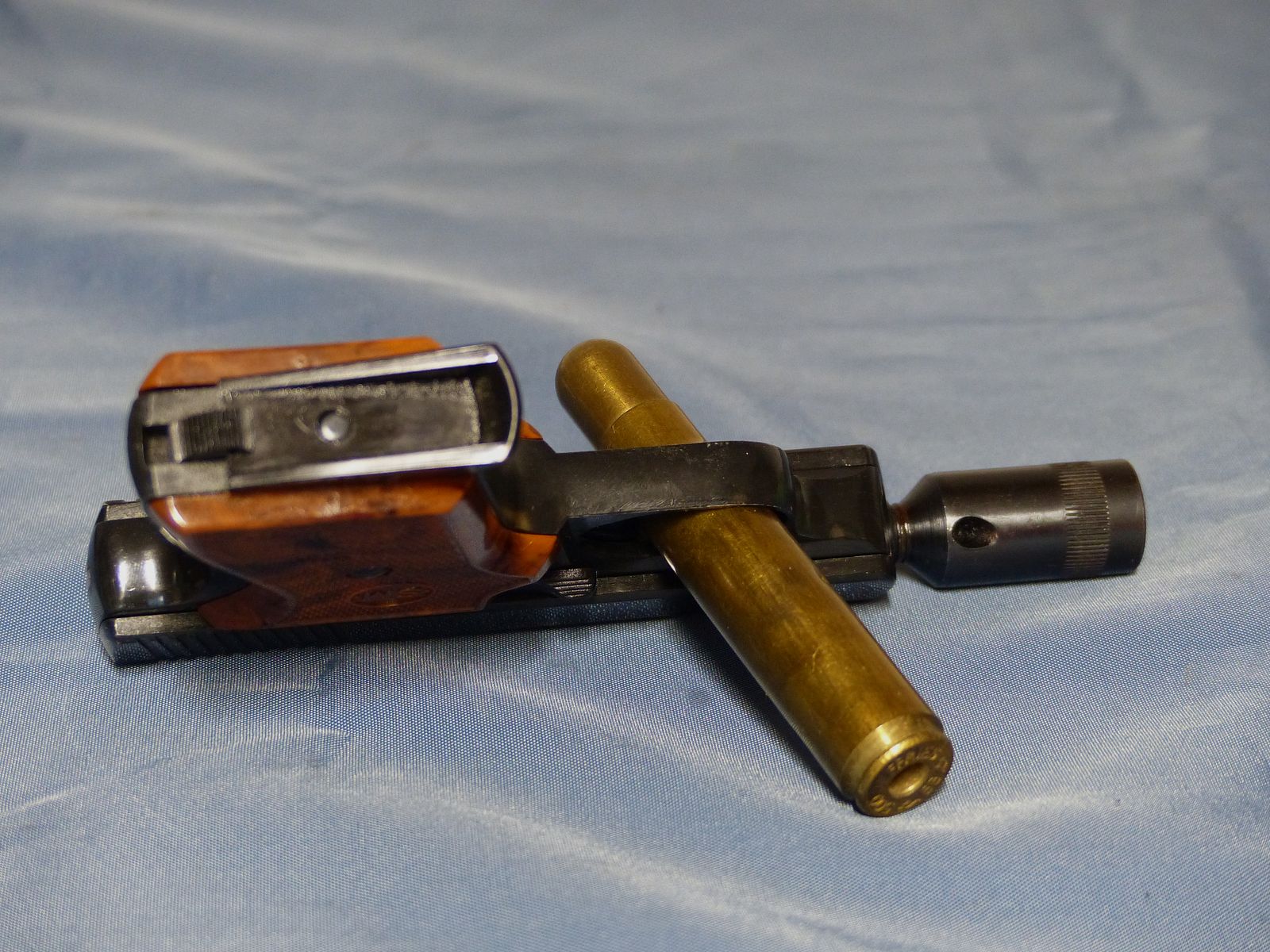 Schreckschuss Gas Pistole Rhöner SM Mod. 15 Cal. 8 mm Knall PTB 83 aus 1975 OVP vintage