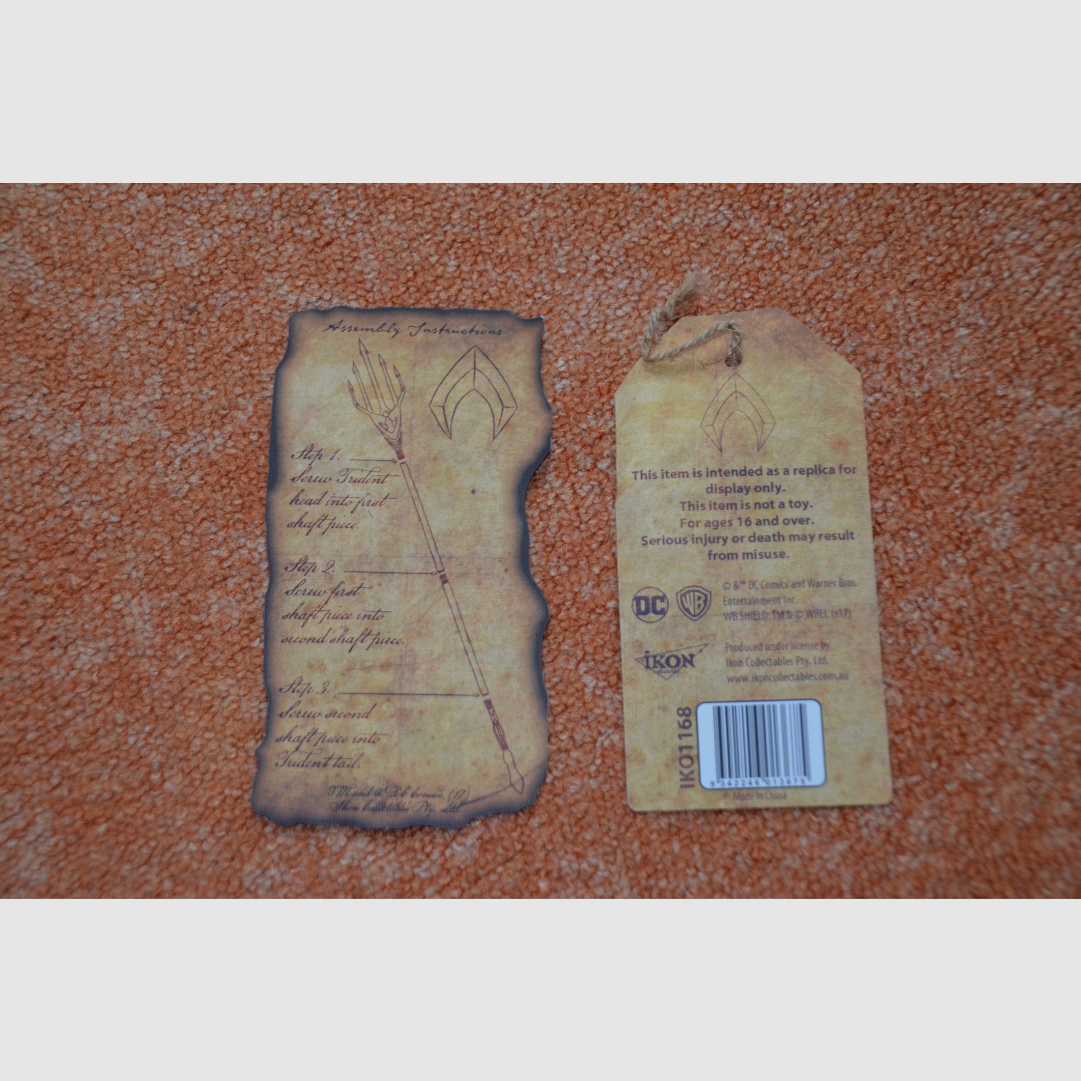 Aquaman Trident, Dreizack, Ikon Collectables, Limited Edition Replika