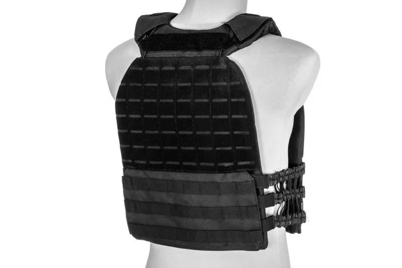 Tactical plate carrier vest Molle/laser-cut – black, image 8 of 12