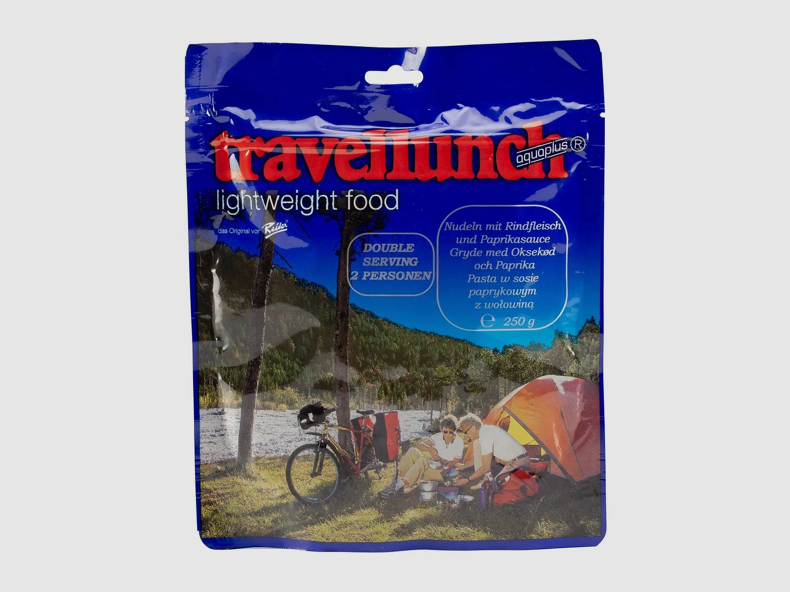 Travellunch Nudeln mit Rindfleisch und Paprikasauce 2er Packung