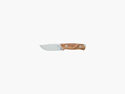 Jachtmes Fox Rifle Receiver lemmet 10,7 cm olijfhouten handvat