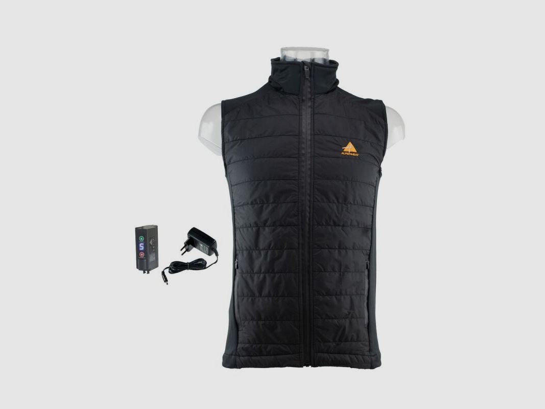 Alpenheat Beheizte Steppweste Schwarz