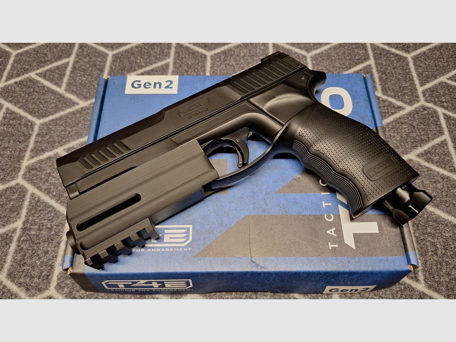 T4E HDP50/TP 50 Gen2 RAM Co2-Pistole cal .50 + Zubehör-Neu!