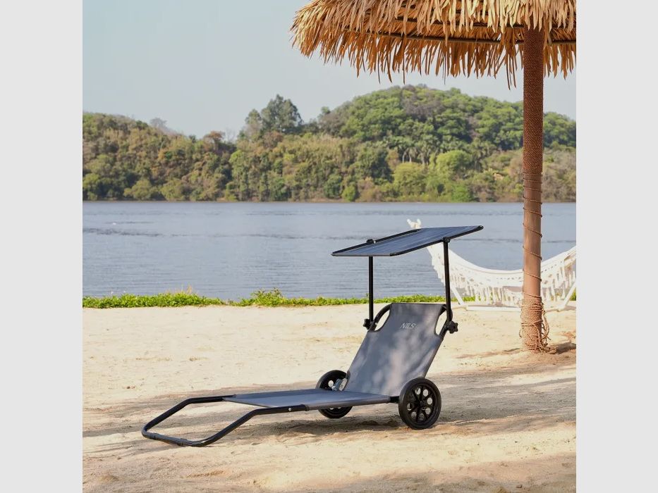 NC3307 Sdraio in Grigio Dimensioni 148x52x57cm