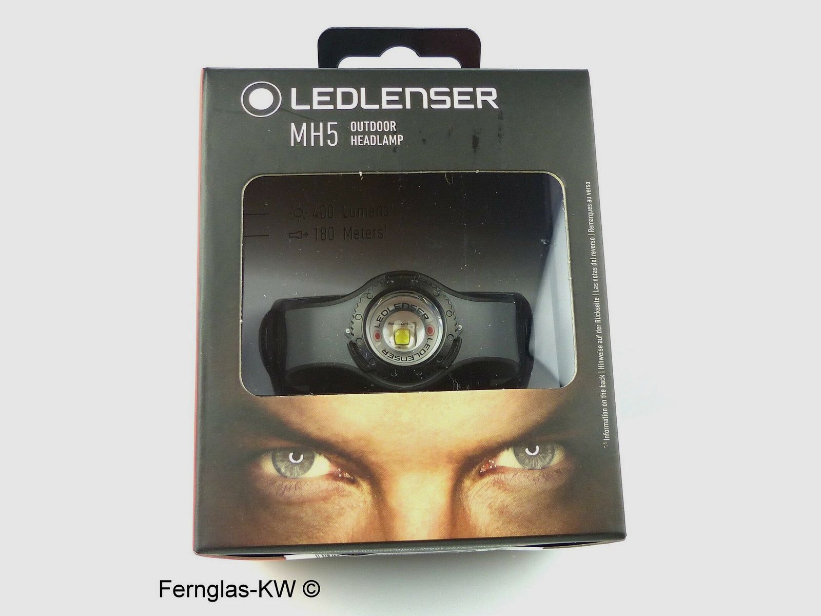 Ledlenser 501598 LED headlamp MH5 gray black 400 lumens with battery