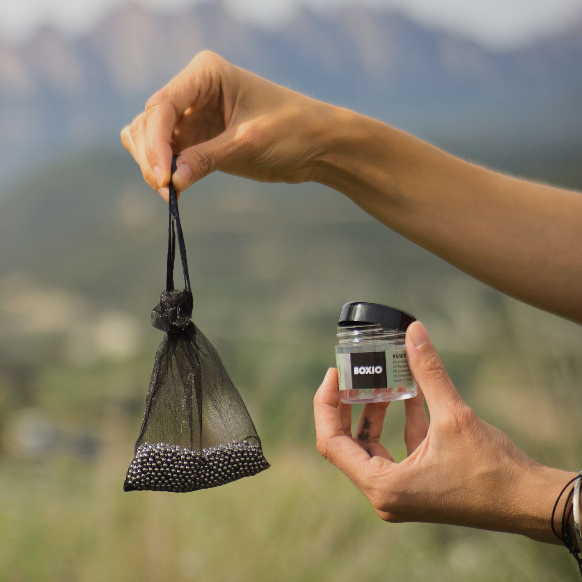 Camping wasbak en waterfiltersysteem I BOXIO WASH MAX +