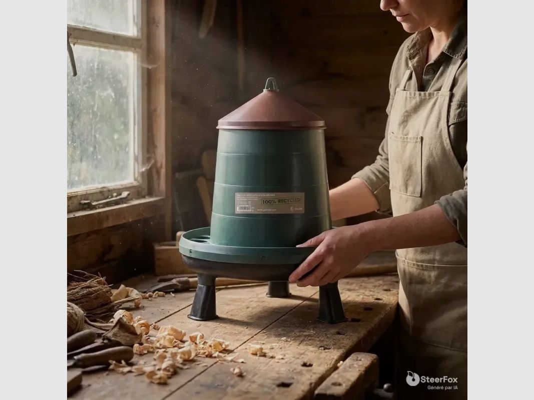 Trichterfütterung auf Füßen aus recyceltem Kunststoff 12 kg - GAUN, Bild 5 von 6