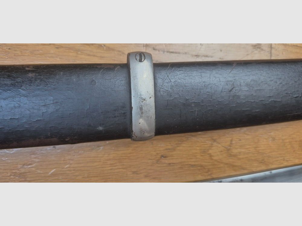 Sehr schöne sowjetische Schaschka „Kosake“ Modell 1927 - Rarissime Truppenwaffe mit weißen vernickelten Beschlägen (und nicht Messing) für das NKWD - Reguläre Klinge mit einfacher Kerbe und tiefem geraden Ansatz - Arsenal von Zlatoust 1936 - Homogene Empfangsstempel - Konformes und originales Truppenmodell-Futteral - TBE+, Bild 23 von 32