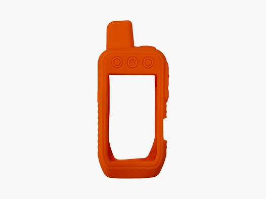 Siliconhülle und Folie für Garmin Alpha 200 200i 300 300i orange