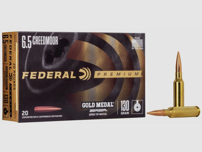 Federal Ammunition Premium Gold Medal Berger OTM 130grs