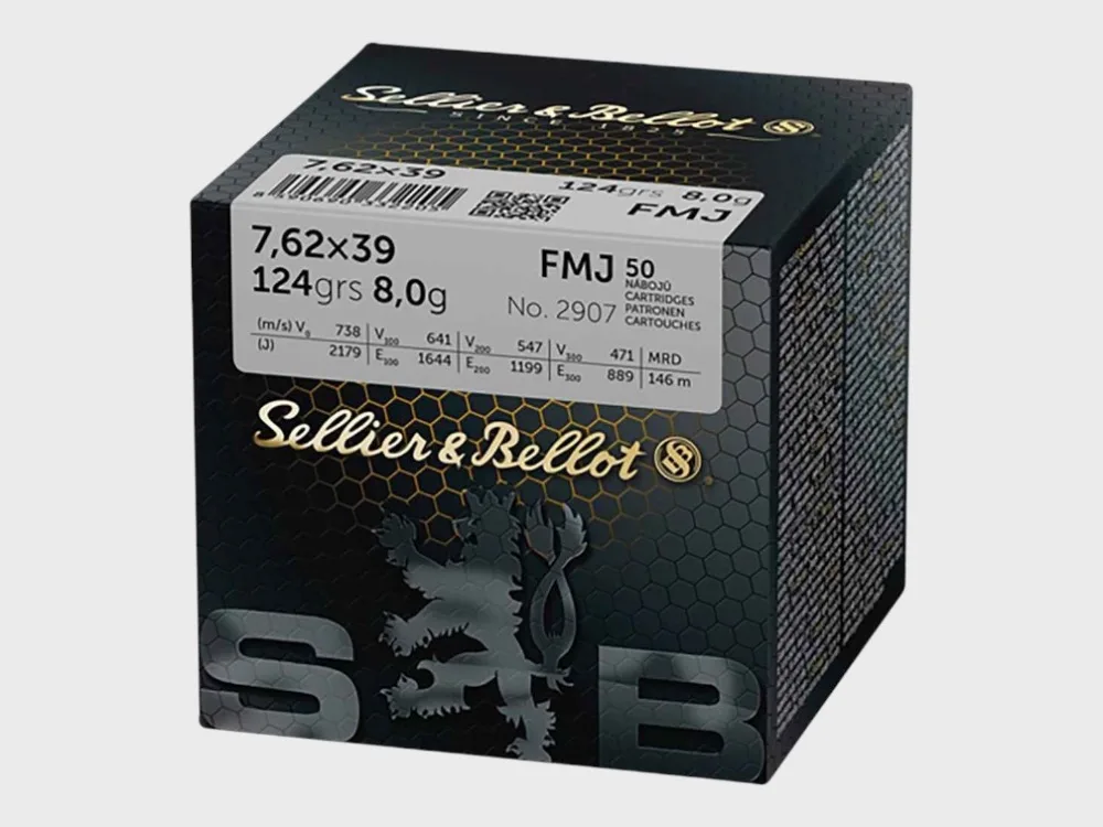 Sellier & Bellot 7.62x39 / 124grs. / 50 st.
