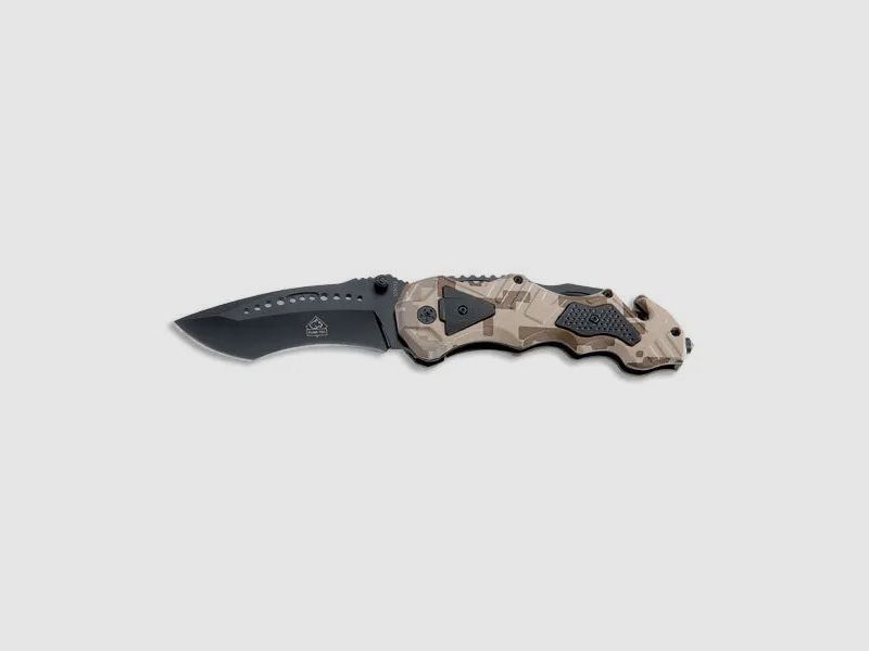 Couteau de secours PUMA TEC à une main (design camouflage)
