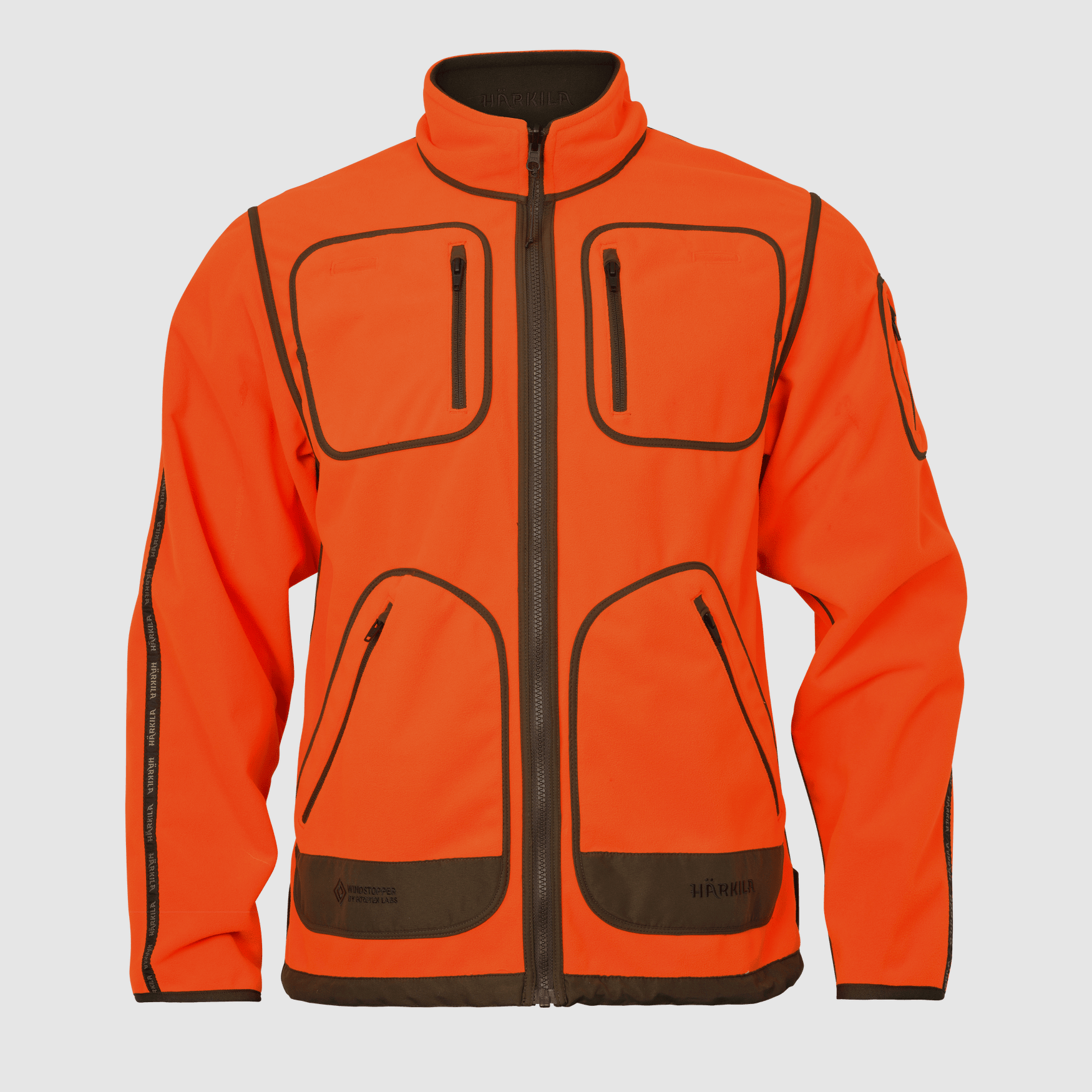 Härkila Kamko Blaze rev. Fleece sweater Men Orange Blaze/Willow Green XXL