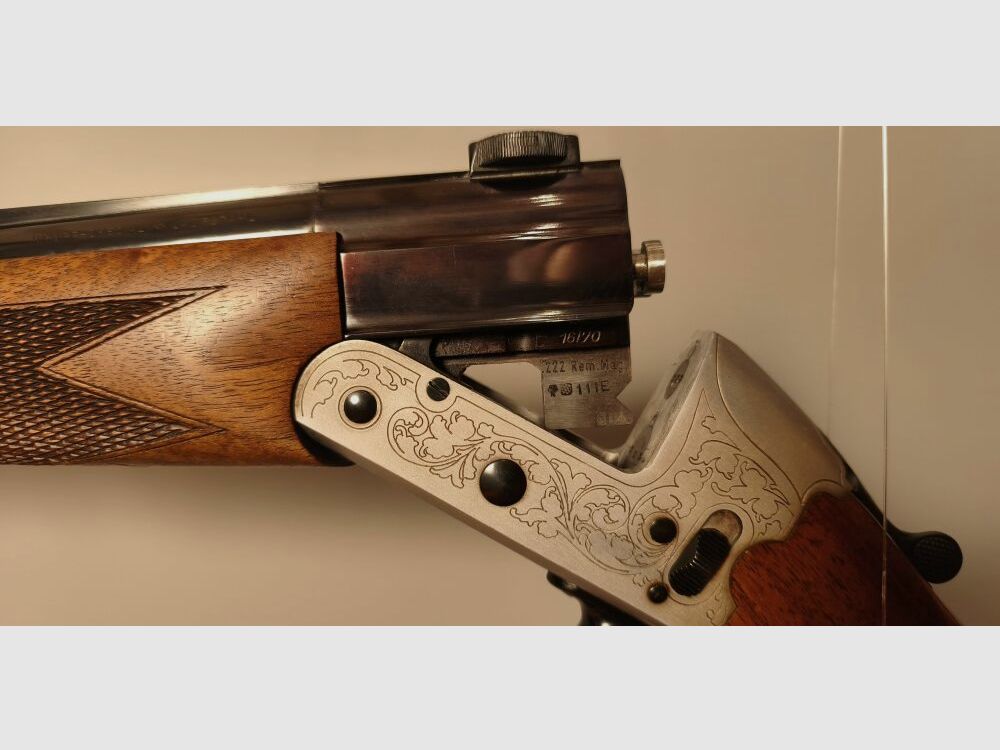 Heym 22S BBF Bockbüchsflinte .222RemMag 16/70 mit Swarovski 8x56 Zielfernro .222RemMag;16/70