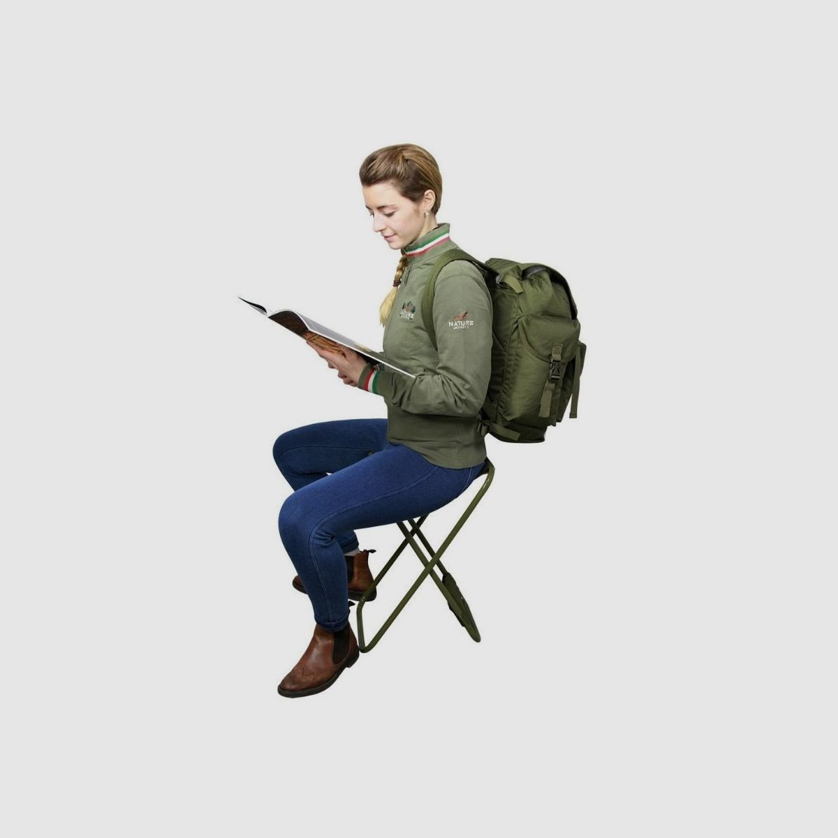 Jagdrucksack mit Stuhl Chair 30 Liter Nature by Marsupio, Bild 3 von 3