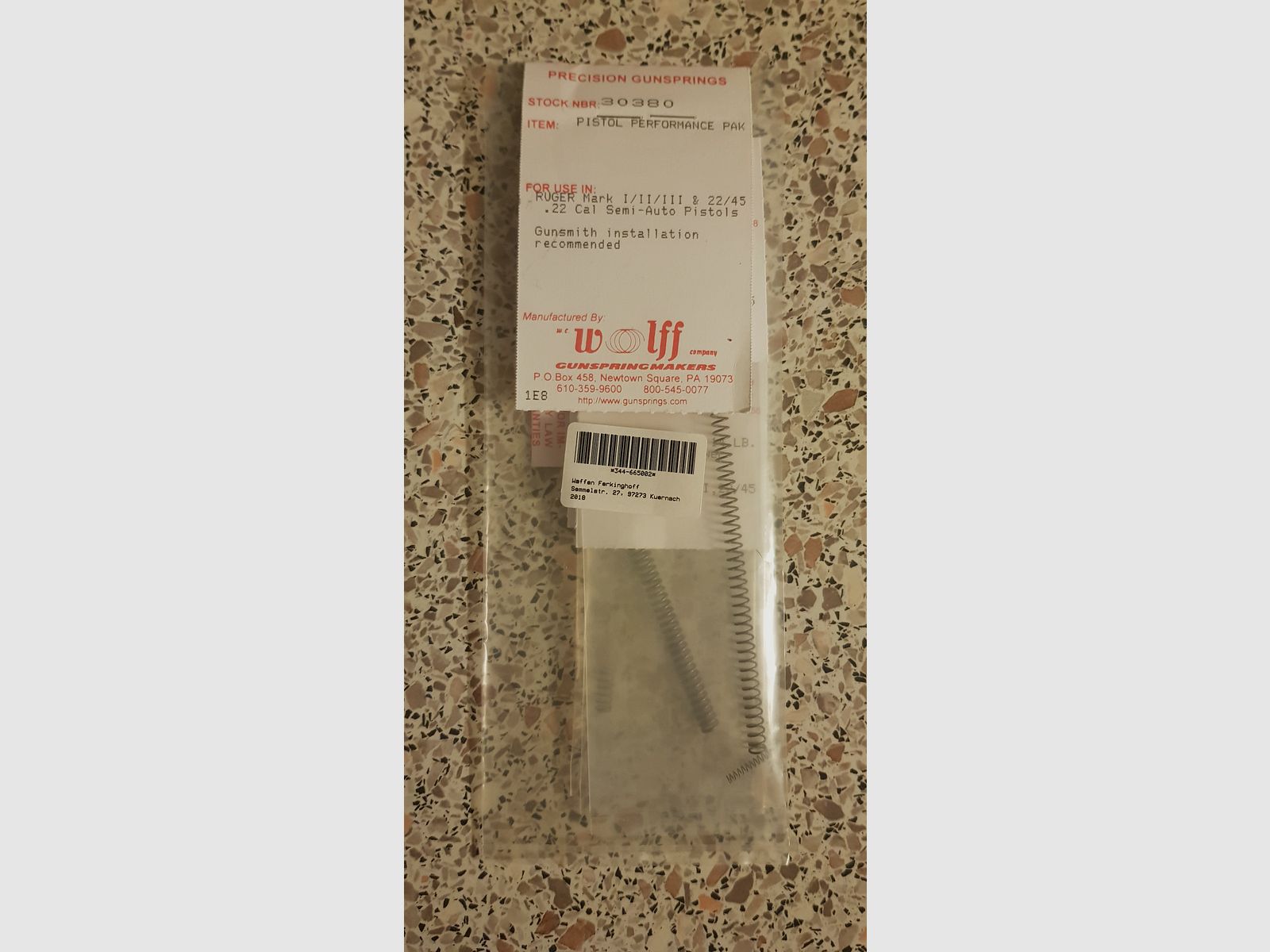 Ruger Mk 1 2 3 & 22/45 Federn 