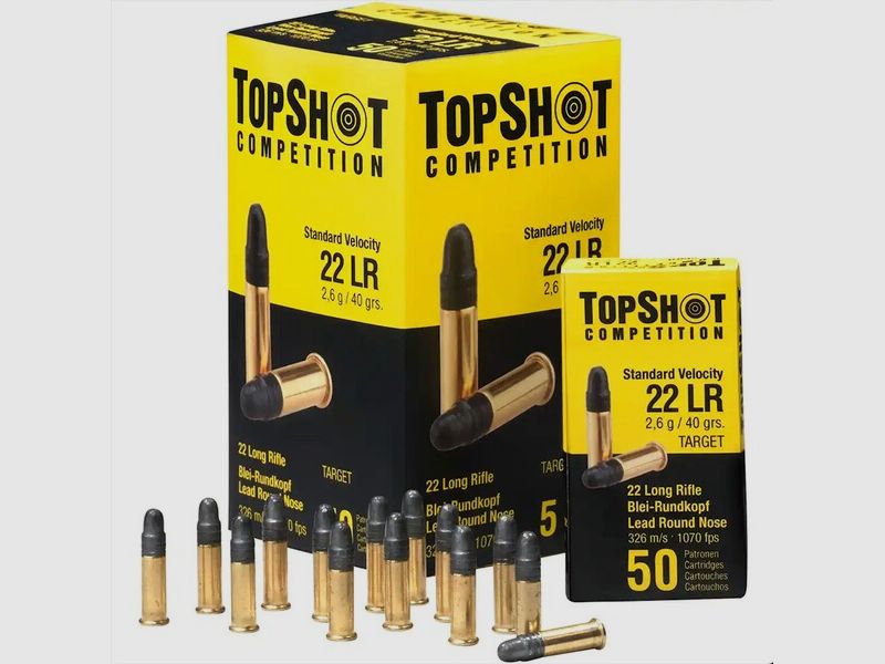 TopShot Competition Sport SV .22 LR LRN 40 grs 1000 Schuss