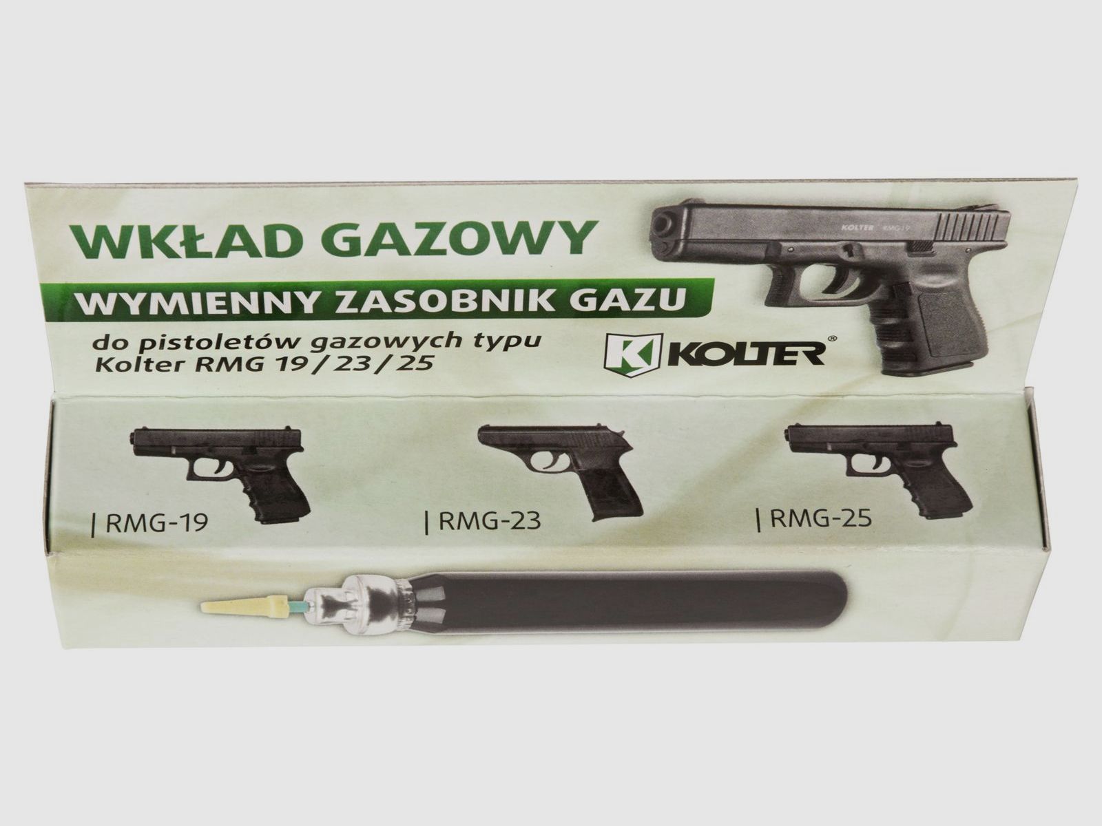 Wkład z gazem OC do pistoletów RMG Kolter, zdjęcie 3 z 3