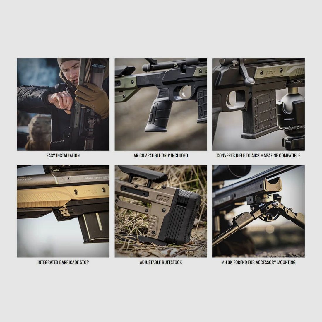 MDT Oryx Chassis für REMINGTON 700 SA Farbe FDE RECHTSHÄNDIG, Bild 7 von 8