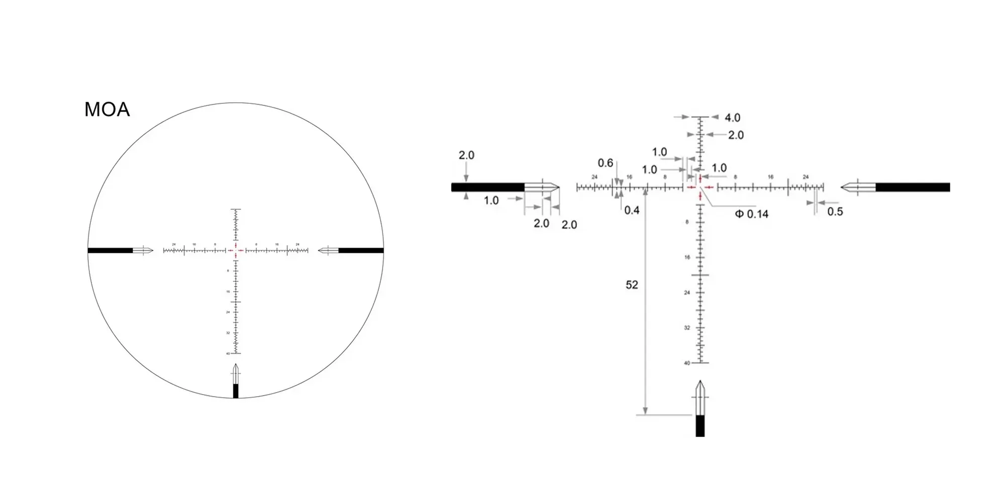 Arken Optics SH-4 Gen2 4-16×50 FFP VPR MOA luneta, zdjęcie 6 z 6