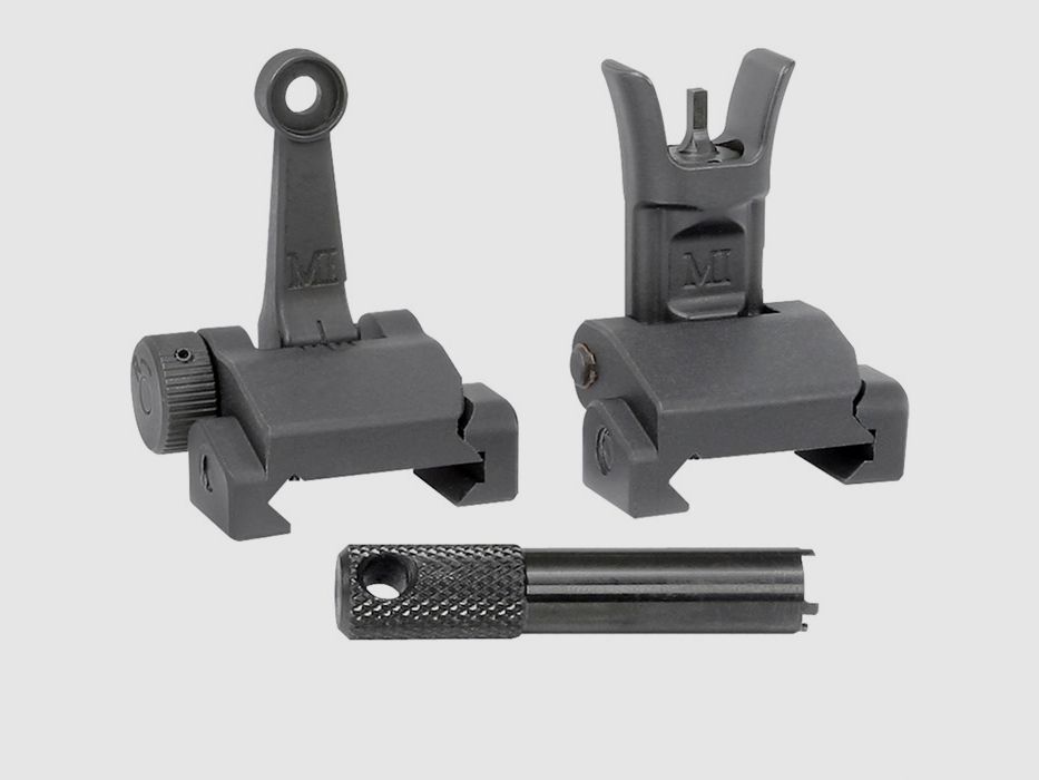 MIDWEST INDUSTRIES AR-15 FUSIL DE COMBAT ENSEMBLE DE VISÉE PLIABLE, image 1 sur 5
