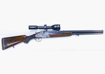Merkel used weapon model 313 12/70 7x65 R over-and-under rifle