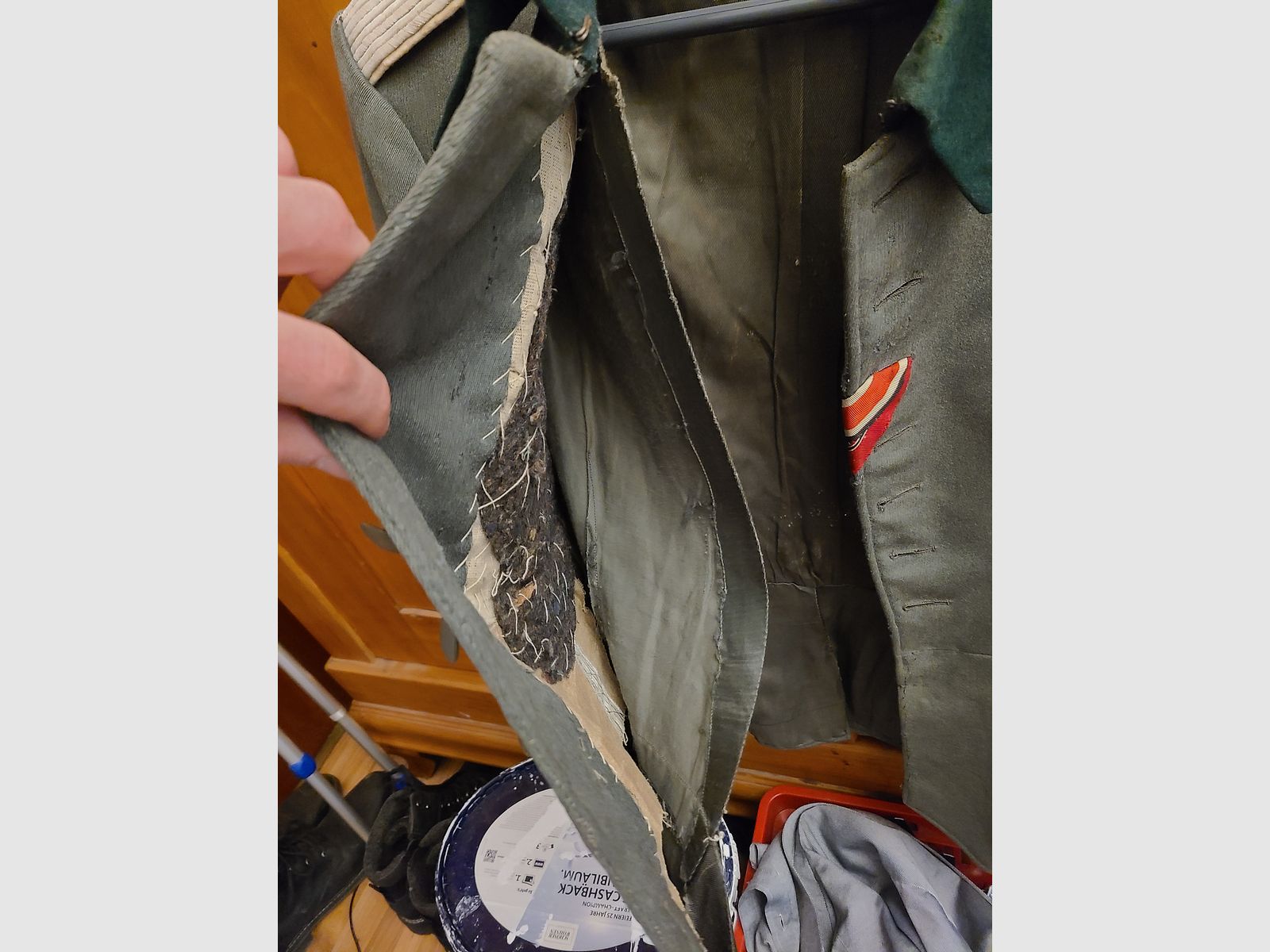 Uniforme Wehrmacht chaqueta 100% original hallazgo de desván