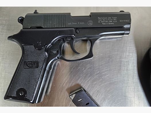 Colt Double Eagle Mod. Combat Commander 9mm P.A.K. PTB 766 Gas Signal PAK Knall