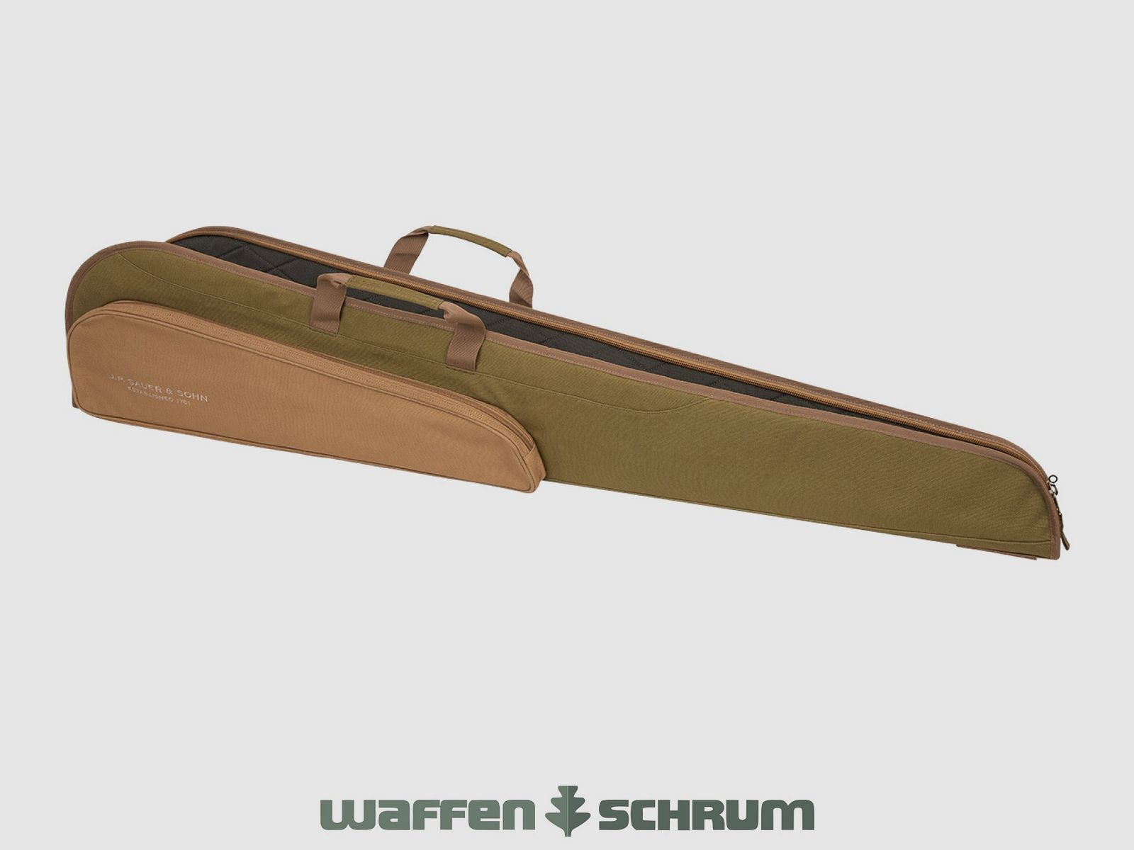Sauer Büchsenfutteral Canvas lang 132cm - sepia 132 x 29 x 8 cm
