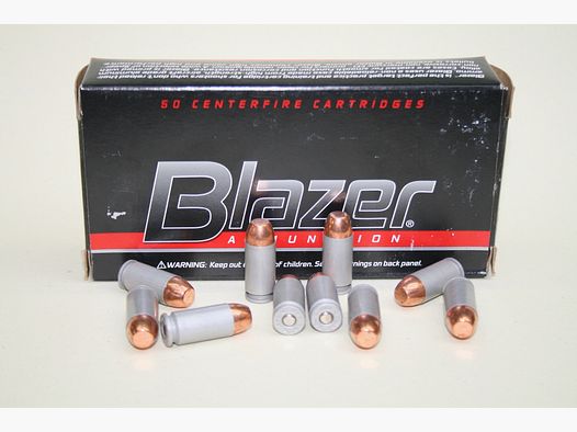 Ammunition .40 S&W 165gr TMJ Flat Nose – BLAZER