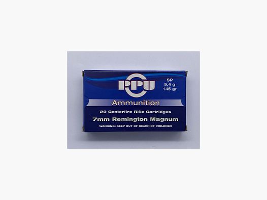 PPU 7MM REM MAG 145 GRS 9,4 G TM SP 20 STK