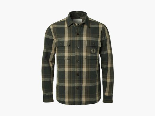 CHEVALIER Axe Overshirt Men Green Karo