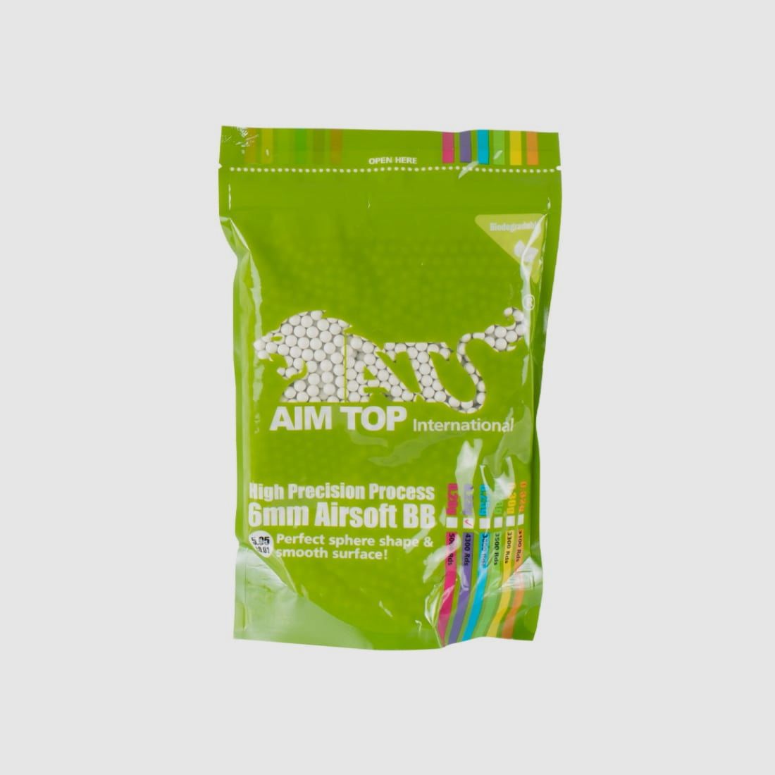 AIM TOP Precision BIO Tracer Airsoft BB´s 0.25g (1Kg / 3800 Schuss)