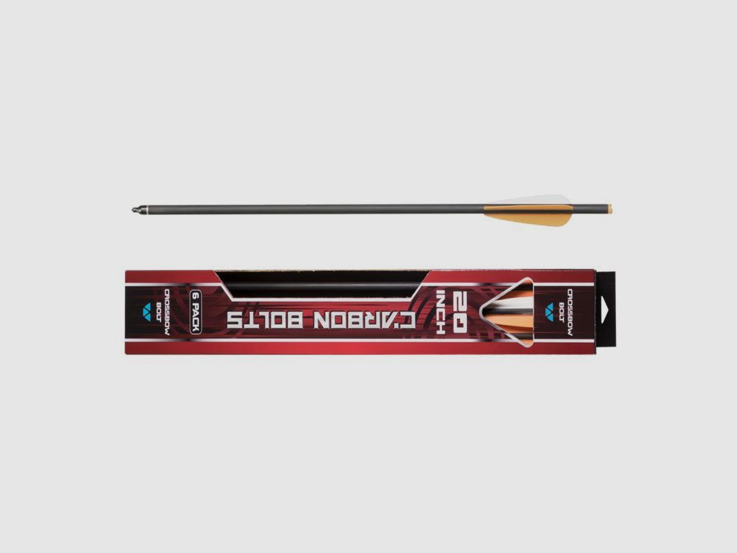 MK Frecce per arbalete 20" in carbonio 6 pz., immagine 2 di 2