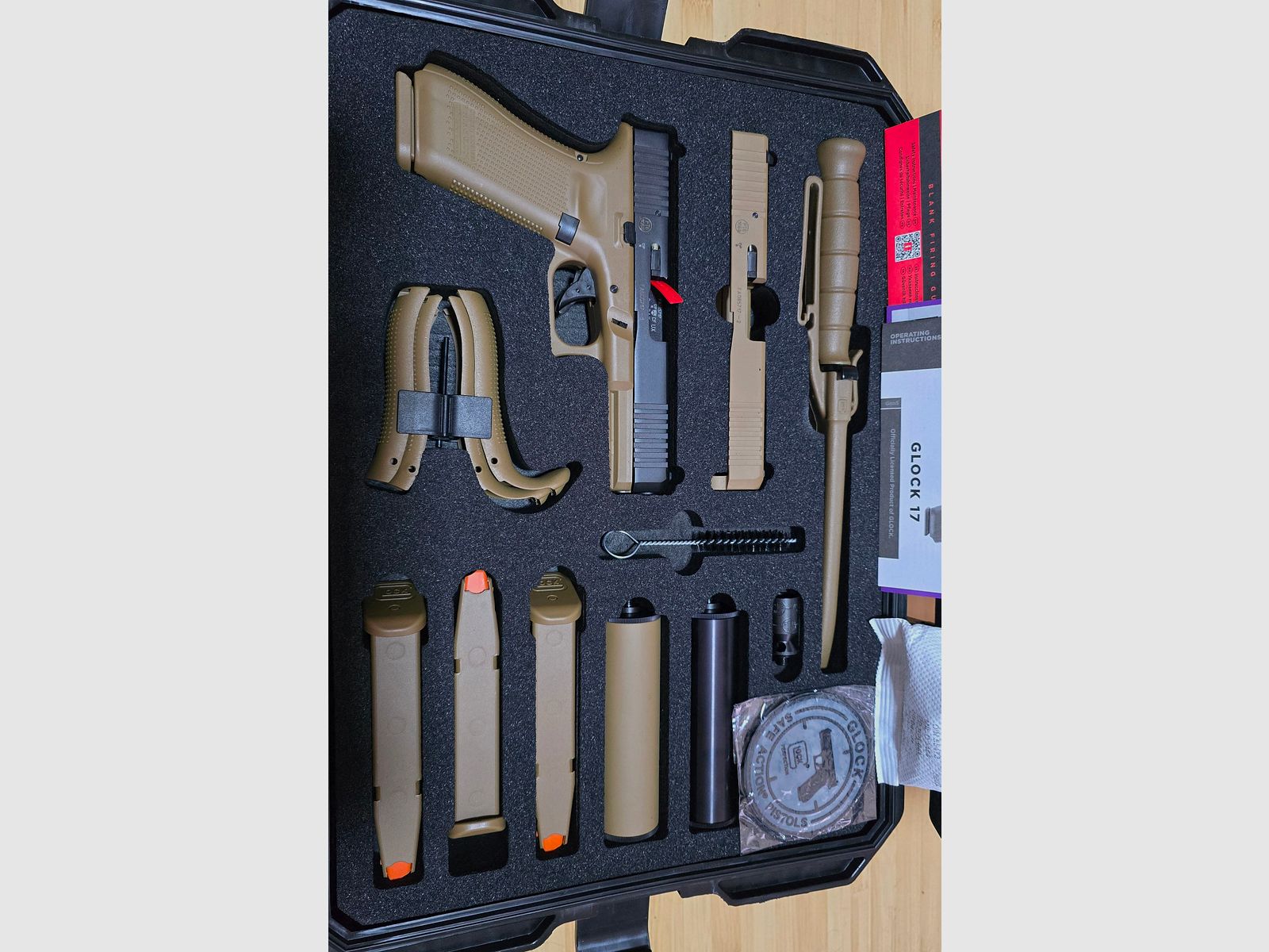 Glock 17 SV Stahlverschluss 9mm PAK Double Set Limitado 300