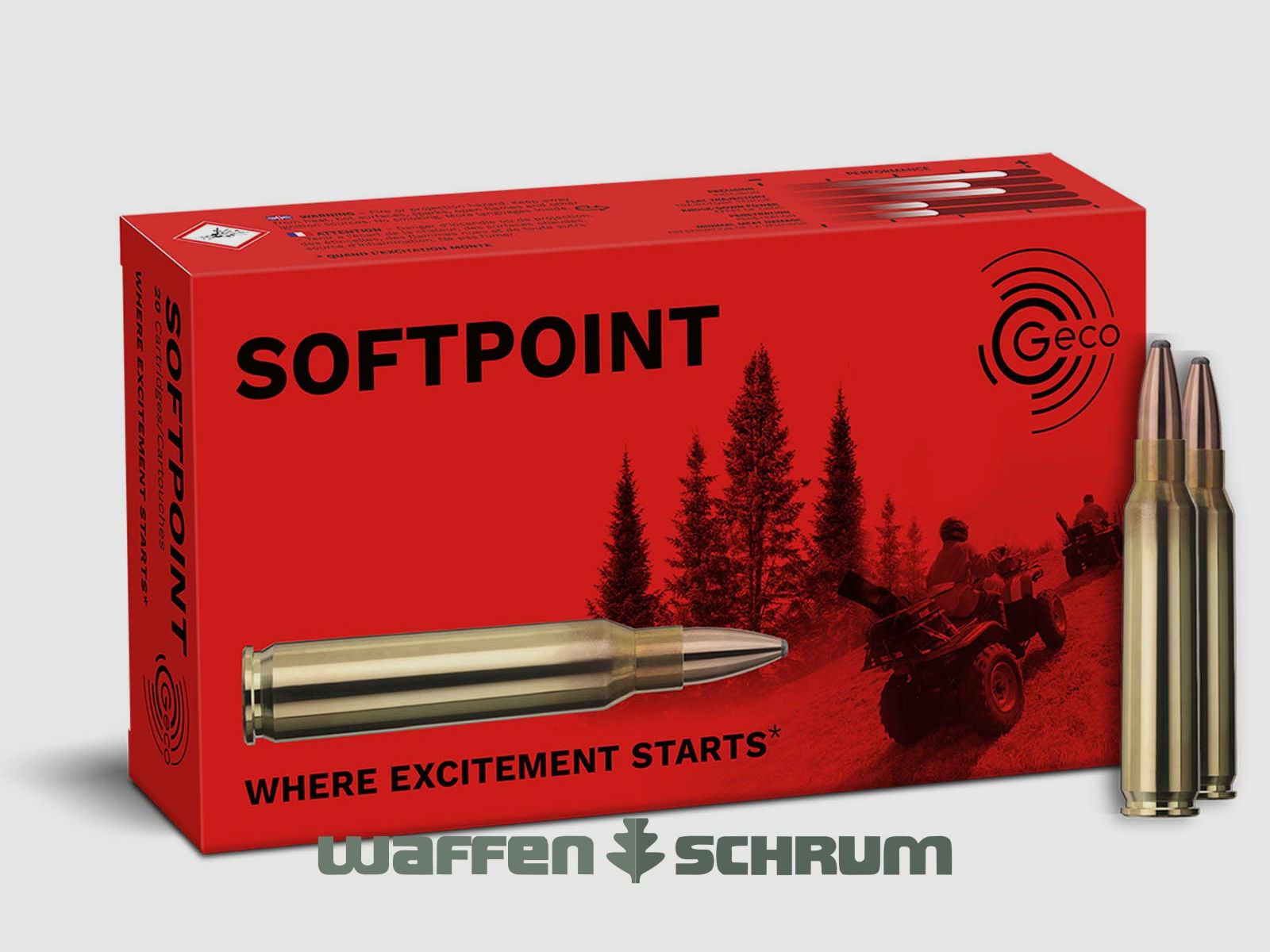 Geco partial jacket 3.4g - 53gr .223Rem