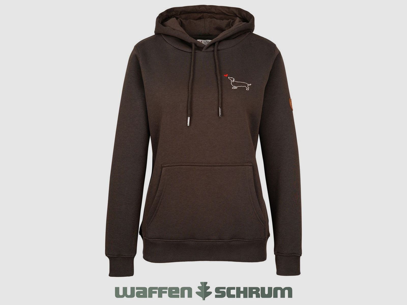 Hoodie Hubertus Bassotto con Cuore