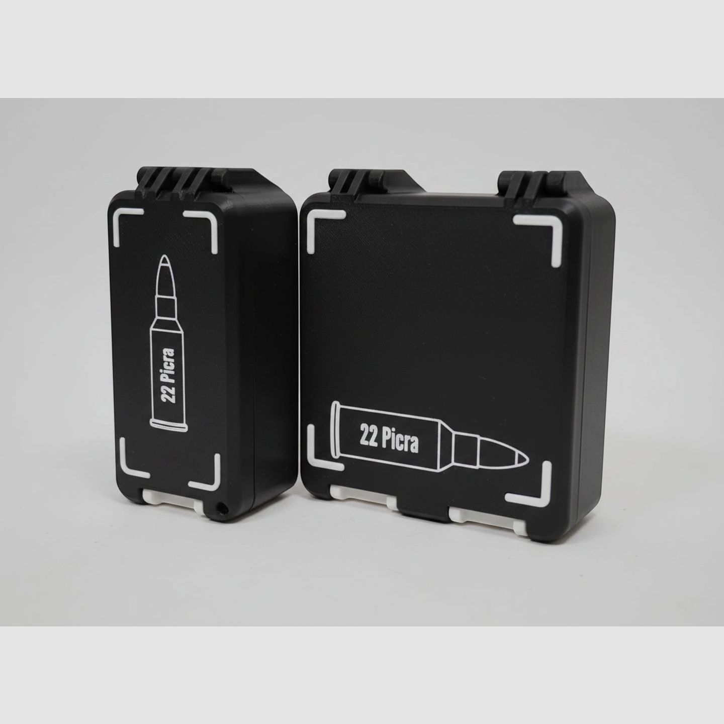 Filamelt Munitionsbox / 22 Picra / 'Klapp- / Rastdeckel' / Patronenbox, Ammo Box