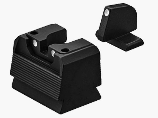 LPA Sights Red-Dot compatible sight RDS contrast for GLOCK M.O.S. 3-point white contrast sight with front sight